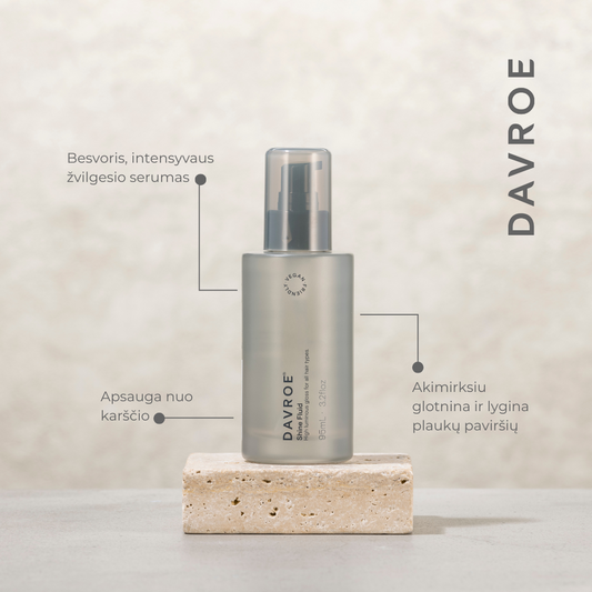 Davroe styling Shine serum - tepamas žvilgesys plaukams